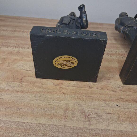 Carl E. Stotz Statue Lot of 2 Little League Baseball Founder Memorabilia Vintage - Picture 4 of 4